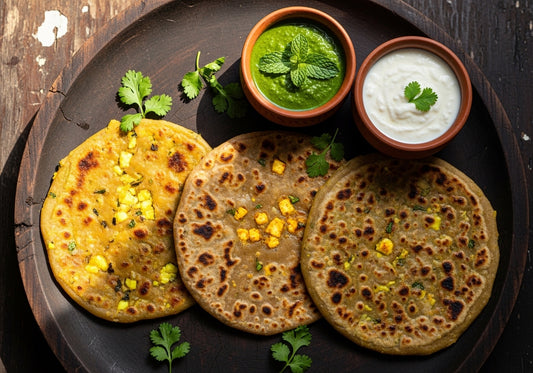 High protein aloo paratha recipe: a healthier Indian breakfast
