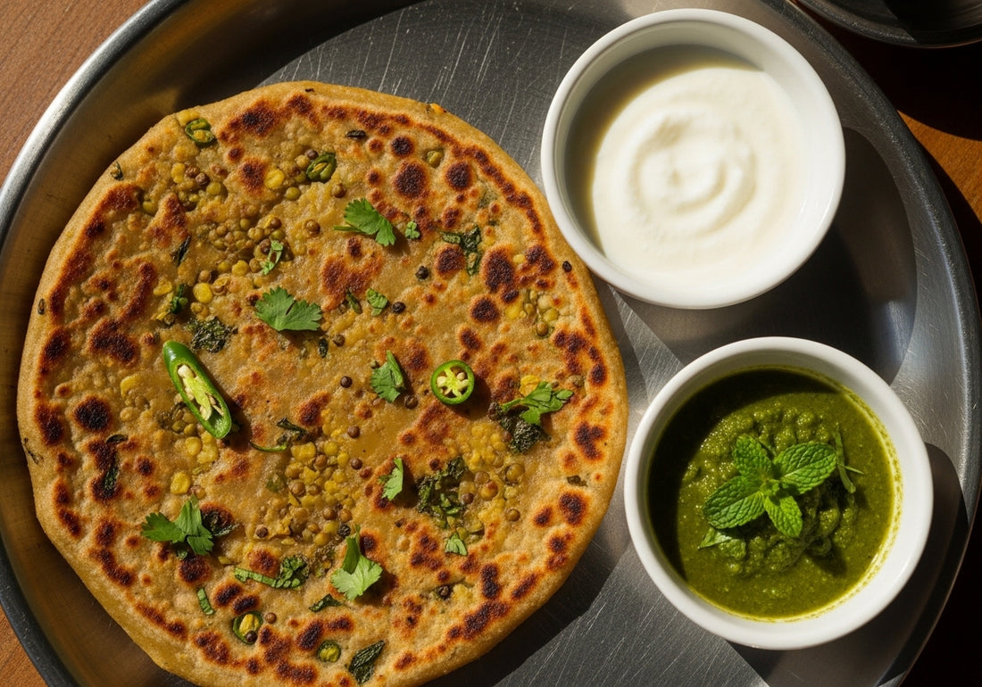 Stuffed moong dal paratha with multigrain atta: recipe guide