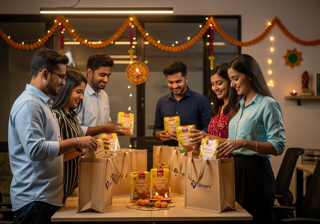 Corporate gifting ideas: healthy atta hampers for Diwali