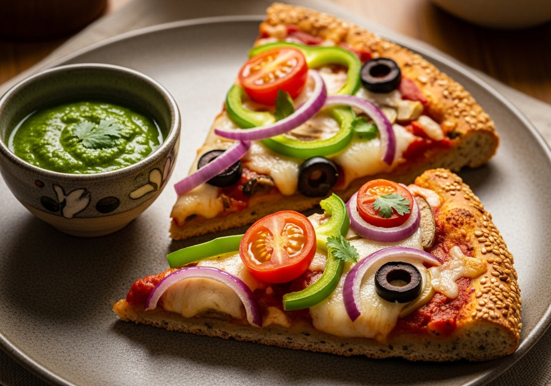 Multigrain atta pizza base recipe: healthy Indian twist